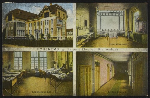 Hohenems - Kaiserin Elisabeth Krankenhaus : Krankenhaus : Operationssaal : Krankenzimmer : In den Gängen