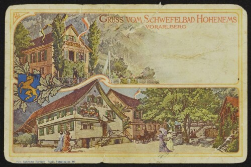 Gruss vom Schwefelbad Hohenems Vorarlberg : [Carte Postale ...]