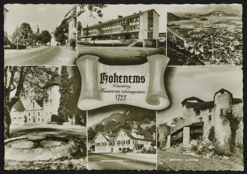 Hohenems Vorarlberg : Fundort des Nibelungenliedes 1755 ... ;