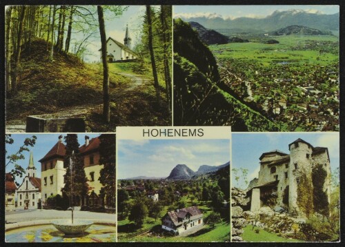 Hohenems : [Hohenems - Vorarlberg - Austria Oben: Kapelle Reute, Gesamtansicht Unten: Palast, Schloßberg, Burg Glopper ...]