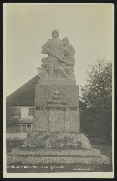 Kriegerdenkmal in Langen b. B.