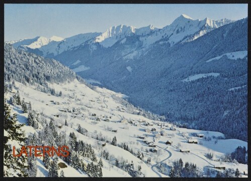 Laterns 912 m : [Laterns, 912 m, gegen den Hochgerach, 1985 m Vorarlberg, Österreich ...]
