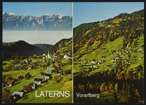 Laterns Vorarlberg : [Laterns, 912 m mit Nebelmeer im Rheintal und Schweizer Bergen Vorarlberg, Österreich ...]