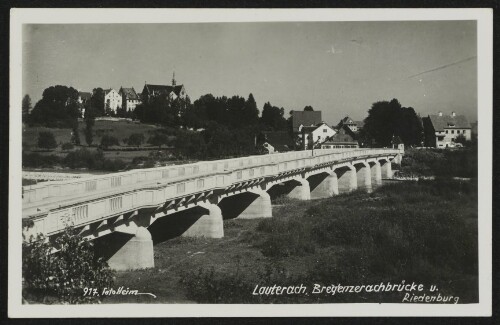Lauterach, Bregenzerachbrücke u. Riedenburg