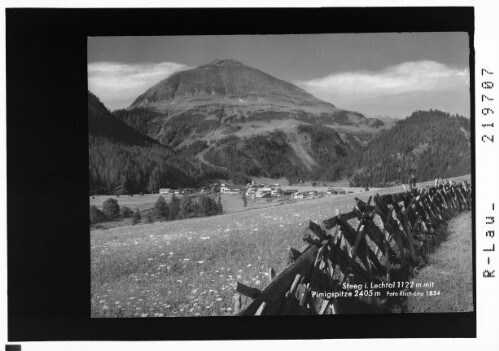 Steeg im Lechtal 1122 m mit Pimigspitze 2405 m