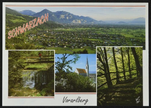 Schwarzach Vorarlberg : [Schwarzach mit Rheintal, Eulentobel und Blindensteig Vorarlberg, Österreich ...]