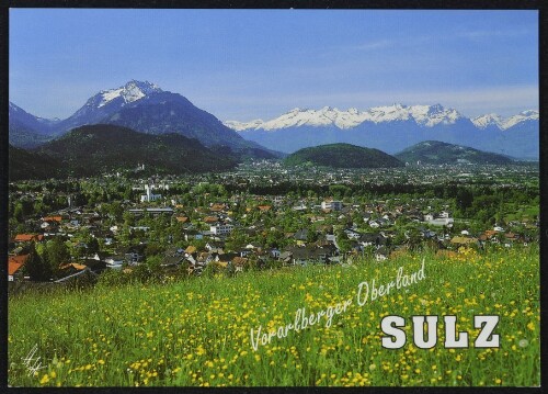 Sulz Vorarlberger Oberland : [Sulz im Vorarlberger Oberland, 495 m, gegen Rankweil, Drei Schwestern und Alviergruppe (Schweiz) Vorarlberg, Österreich ...]