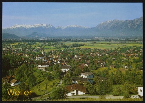 Weiler : [Weiler, 486 m gegen Schweizer Berge Vorarlberg ...]