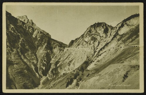 [Arlberg] Flexenstrasse : [Alte und neue Flexenstraße am Flexenpaß, 1780 m (Vorarlberg) ...]