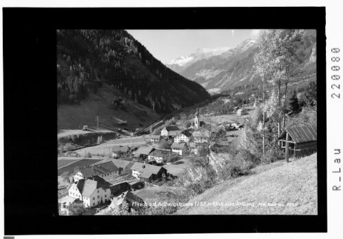 Flirsch an der Arlbergstrasse 1157 m Blick zum Arlberg