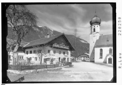 Weissenbach im Lechtal / Cafe Restaurant Hofer