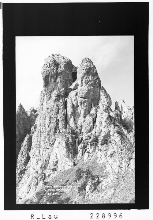 Mittlere Schwester 2044 m und Kleine Schwester / Rhätikon Vorarlberg