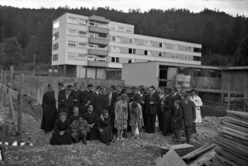 Besuch der Marianum-Baustelle in Bregenz durch Bischof Bruno Wechner