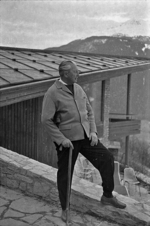 Der deutsche Bundeskanzler Kurt Georg Kiesinger im Urlaub in Ladis, Tirol