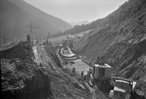Tunnelbau in Langen am Arlberg