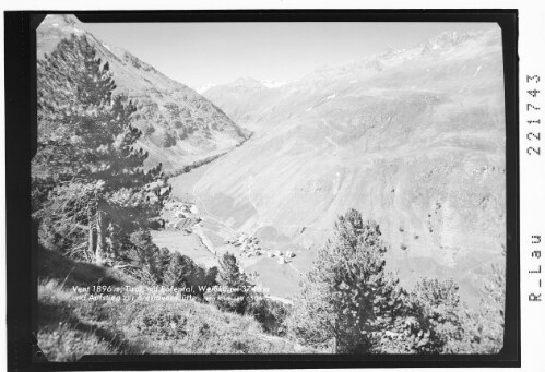 Vent 1896 m in Tirol mit Weisskugel 3746 m und Aufstieg zur Breslauer Hütte