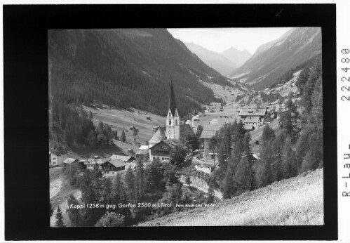 Kappl 1258 m gegen Gorfen 2560 m in Tirol