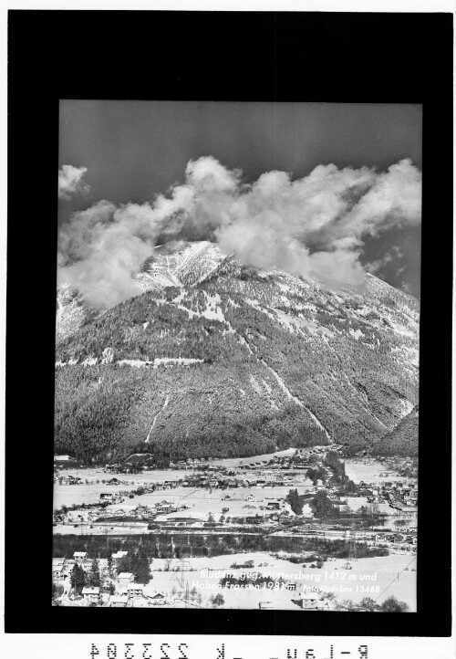 Bludenz gegen Muttersberg 1412 m und Hohen Frassen 1981 m