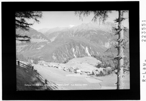 Köfels 1403 m bei Umhausen / Ötztal / Tirol : [Köfels gegen Horlachtal mit Grastaler Grieskogel]