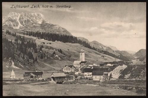 Luftkurort Lech, 1438 m. Vorarlberg : [Postkarte ...]