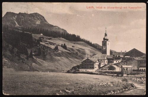 Lech, 1438 m (Vorarlberg) mit Kaarspitze