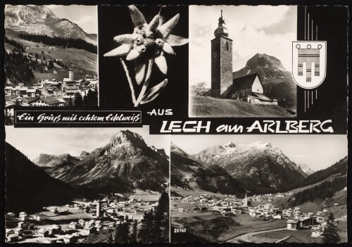 Ein Grùß mit echtem Edelweiß aus Lech am Arlberg