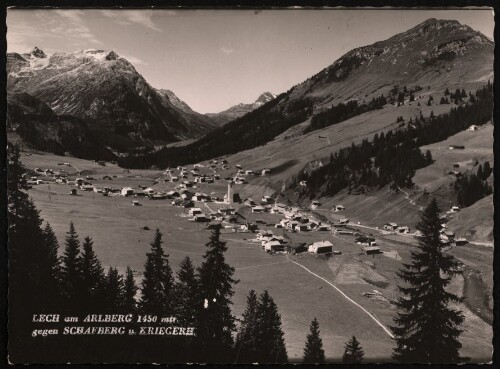 Lech am Arlberg 1450 mtr. : gegen Schafberg u. Kriegerh.