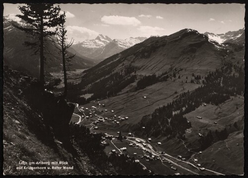 Lech am Arlberg mit Blick : auf Kriegerhorn u. Roter Wand