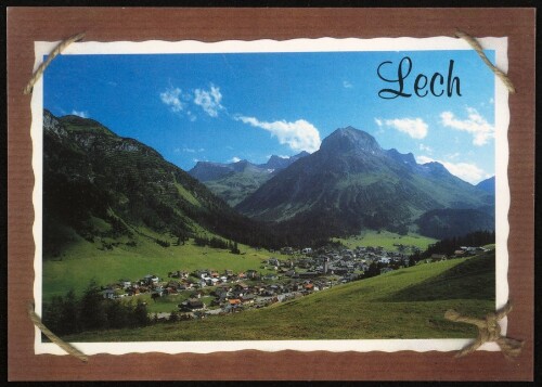 Lech : [Lech am Arlberg, 1447 m, gegen Hasenfluh und Omeshorn, 2560 m, Vorarlberg, Österreich ...]