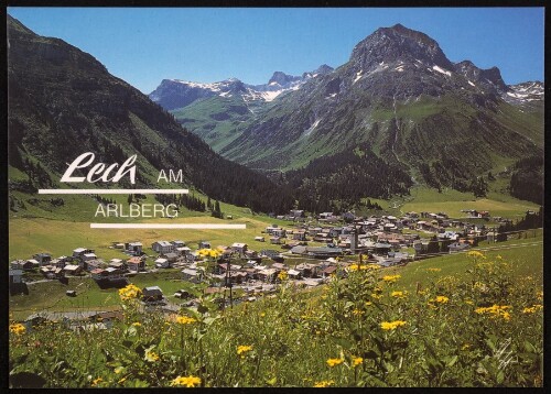 Lech am : Arlberg : [Lech am Arlberg, 1447 m, gegen Hasenfluh und Omeshorn, 2560 m ...]