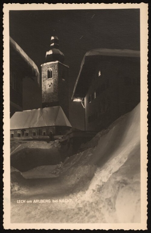 Lech am Arlberg bei Nacht