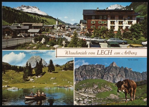 Wanderziele von Lech am Arlberg : Körbersee / Widderstein : Rote Wand : [Ferienort Lech am Arlberg, 1447 m, mit Körbersee und Rote Wand Vorarlberg, Österreich ...]