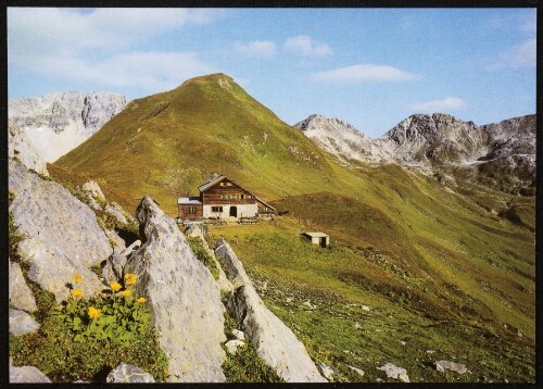 [Lech Zürs] : [Stuttgarter Hütte, 2310 m, gegen Rauherkopf, 2520 m westl. Lechtaler Alpen Tirol, Österreich ...]