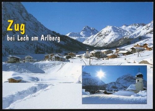 Zug : bei Lech am Arlberg : [Internationaler Wintersportplatz Lech am Arlberg, 1450 m Zug gegen Rote Wand, 2704 m, Vorarlberg, Österreich ...]