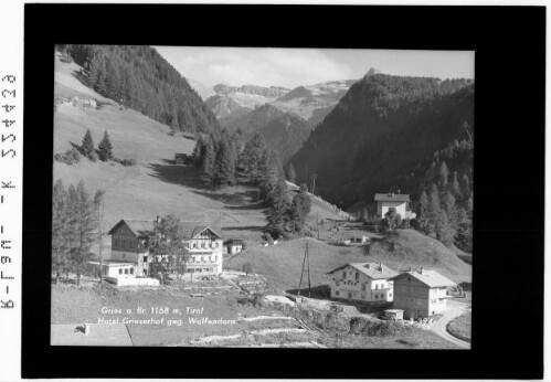 Gries am Brenner 1168 m / Tirol / Hotel Grieserhof gegen Wolfendorn