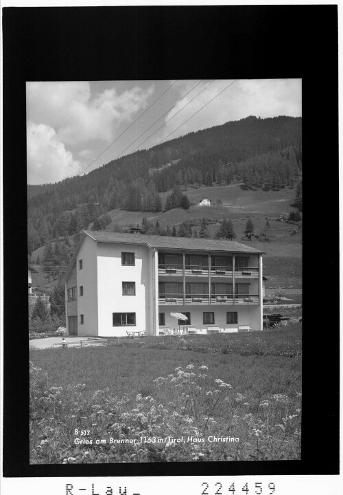 Gries am Brenner 1163 m / Tirol / Haus Christina