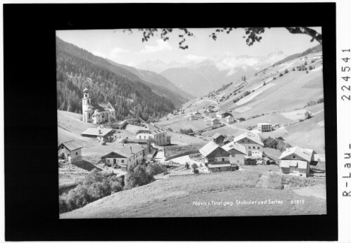 Navis in Tirol gegen Stubaier und Serles : [Navis gegen Stubaier Alpen mit Habicht und Serles]