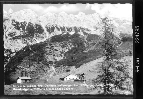 [Hallerangerhaus gegen Sunntiger - Gamskarspitze und Brandlspitze / Tirol]