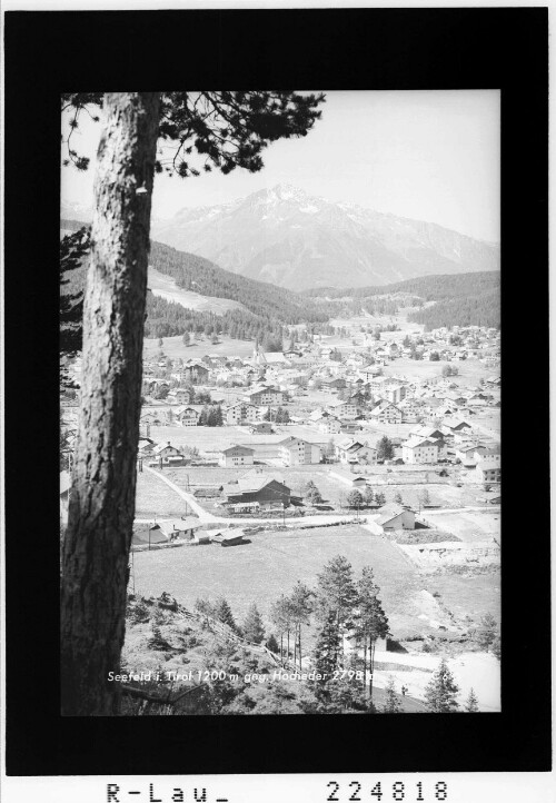 Seefeld in Tirol 1200 m gegen Hocheder 2798 m