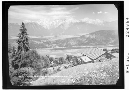 Blick auf Mieminger Plateau mit Mieminger Kette / Tirol : [Blick von Hauland ob Stams auf das Mieminger Plateau und das Mieminger Gebirge]