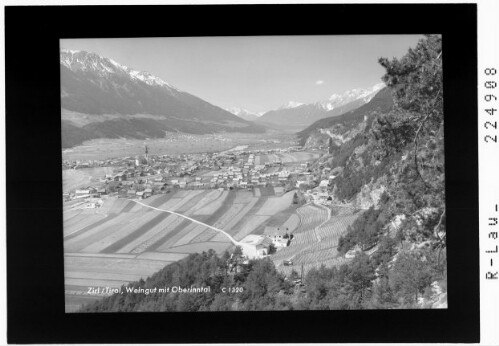 Zirl / Tirol / Weingut mit Oberinntal : [Zirl gegen Mieminger Plateau mit Heiterwand und Mieminger Gebirge]