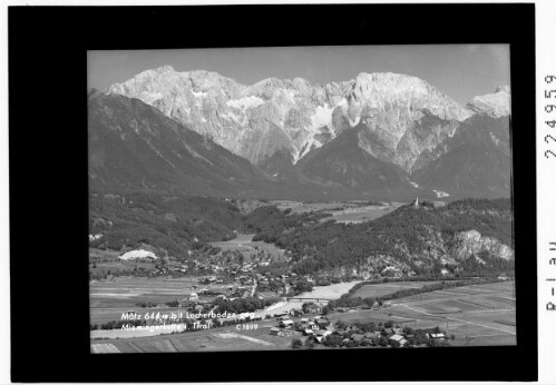 Mötz 644 m mit Locherboden gegen Miemingerkette in Tirol