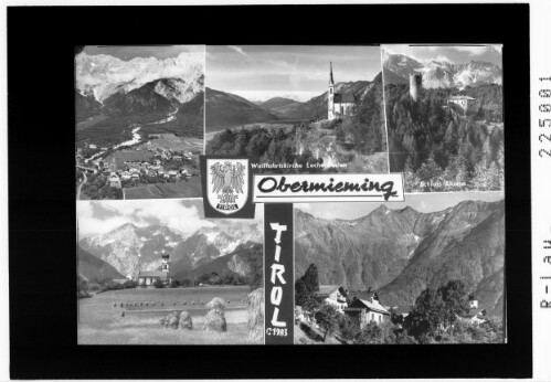 Obermieming / Tirol : [Obermieming / Wallfahrtskirche Maria am Locherboden und Schloss Klamm]