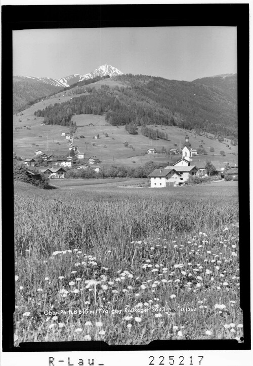 Oberperfuß 815 m / Tirol gegen Rosskogel 2643 m