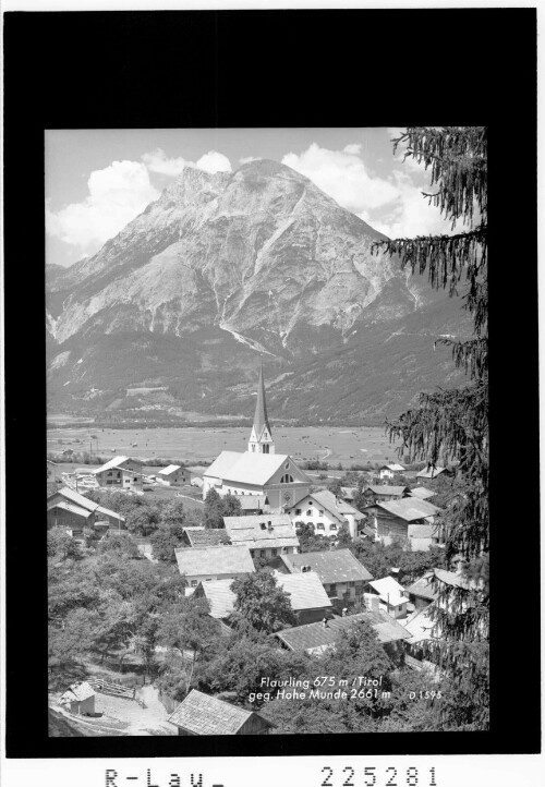 Flaurling 675 m / Tirol gegen Hohe Munde 2661 m