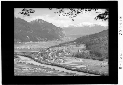 Pfaffenhofen in Tirol gegen Martinswand und Unterinntal