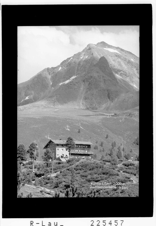 Kühtai in Tirol 2000 m / Dortmunderhütte : [Dortmunder Hütte gegen Gaiskogel]