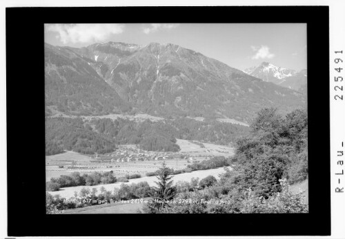 Hatting 617 m gegen Brechten 2419 und Hocheder 2798 m / Tirol