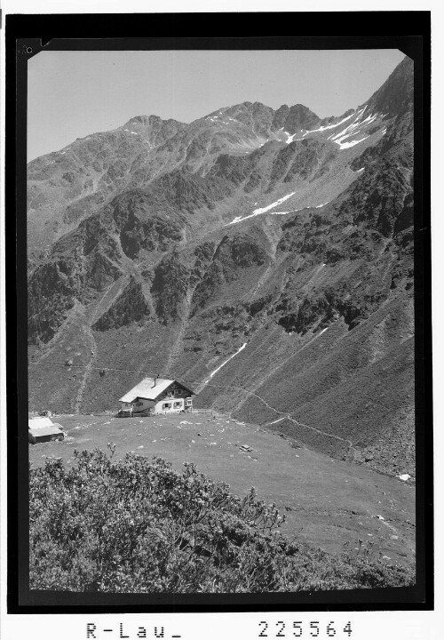 [Potsdamer Hütte im hinteren Fotschertal gegen Schafkogel / Tirol]