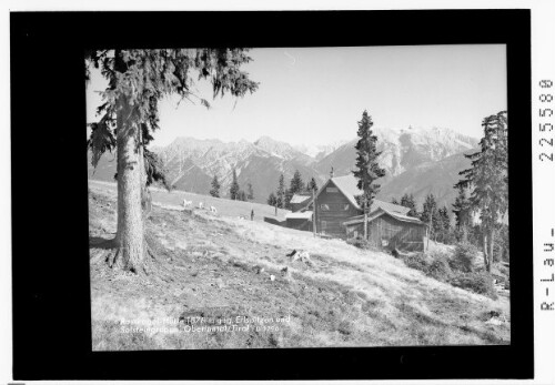 Rosskogel Hütte 1878 m gegen Erlspitze und Solsteingruppe / Oberinntal / Tirol